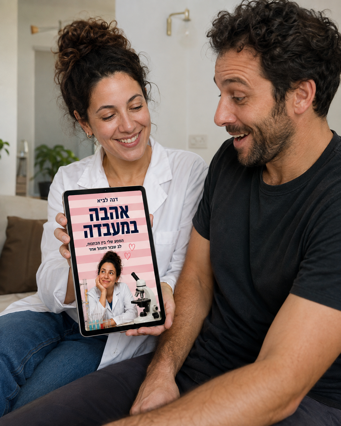 לקוח מציג ספר דיגיטלי אישי